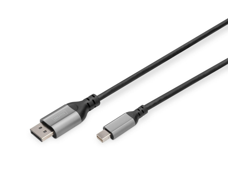 DIGITUS Câble adaptateur DisplayPort 8K 1.4, mini DP-DP, 2 m