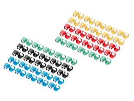 DIGITUS Clip de couleur pour câble patch, assorti