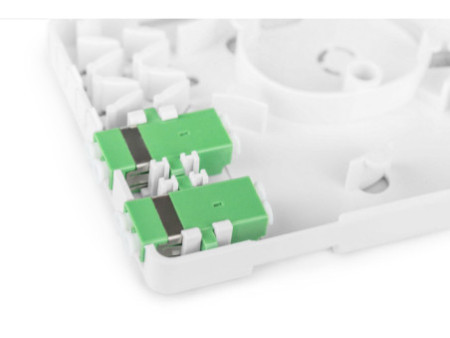 DIGITUS Boîtier FTTH, 2x LC/APC DX femelle, blanc