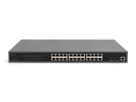 DIGITUS Switch PoE Gigabit Ethernet 19' 24 ports, manageable