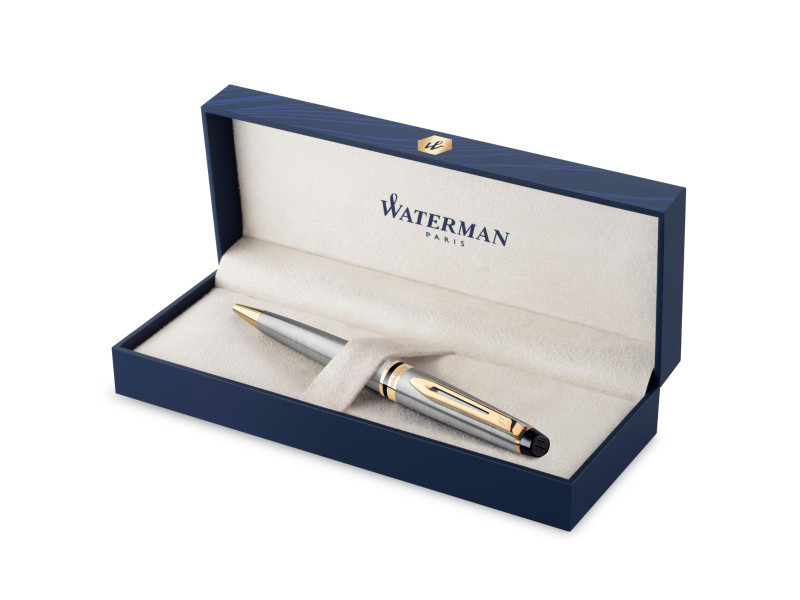 WATERMAN Stylo à bille Expert, Métallique G.C.