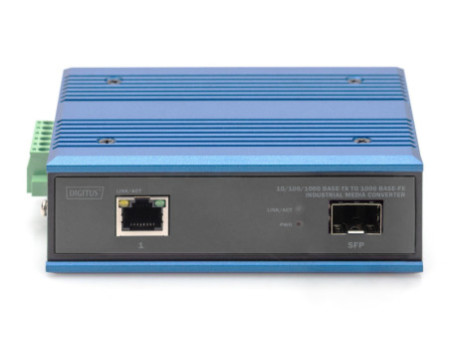 DIGITUS Convertisseur média industriel Gigabit Ethernet
