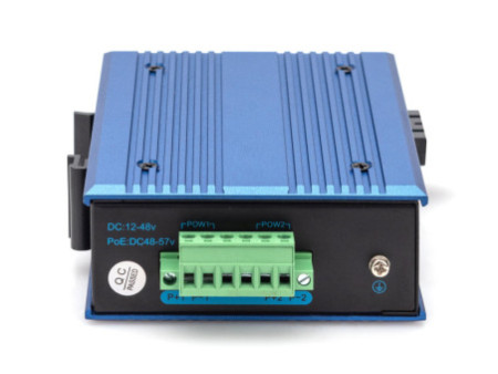DIGITUS Convertisseur média industriel PoE+ Gigabit Ethernet