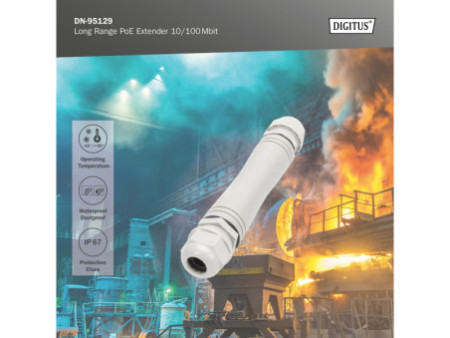 DIGITUS Extenseur PoE longue portée, 10/100 Mbits