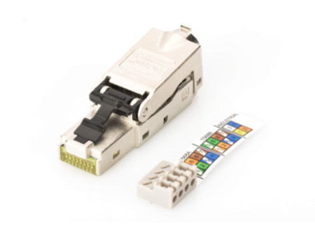 DIGITUS Connecteur RJ45, cat. 6A, STP avec capuchon