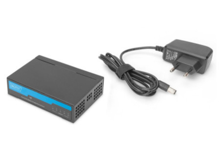 DIGITUS Commutateur Gigabit, non manageable, 5 ports, noir