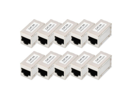 DIGITUS Adaptateur modulaire cat. 6A, blindé, pack de 10