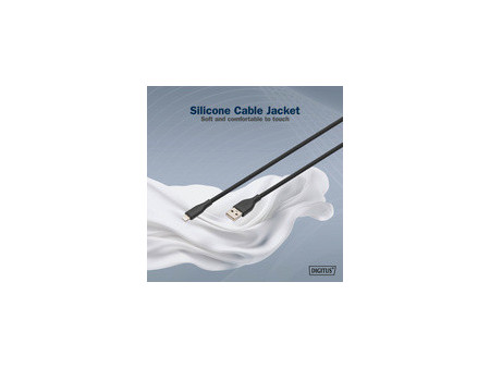 DIGITUS Câble silicone, USB-A - Lightning, 2,0 m