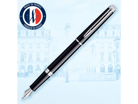 WATERMAN Stylo plume Hémisphère, Laque Noire C.T.