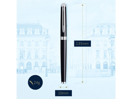 WATERMAN Stylo plume Hémisphère, Laque Noire C.T.