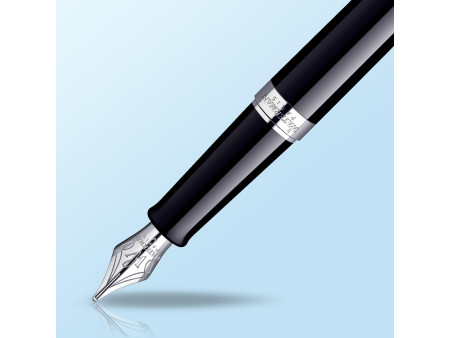 WATERMAN Stylo plume Hémisphère, Laque Noire C.T.