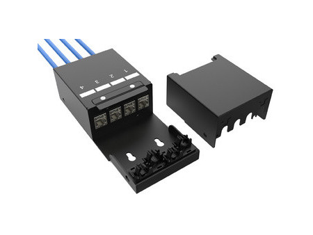 DIGITUS Boîtier de point de consolidation, 6 ports, noir