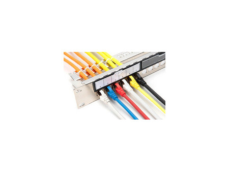 DIGITUS Panneau de brassage modulaire, 1 U, 24 ports, argent