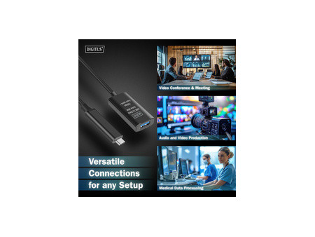 DIGITUS Câble de rallonge actif USB 3.2 Gen1, 10 m