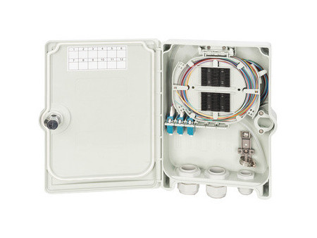 DIGITUS Boîtier de raccordement FTTH/FTTB, 12x LC/PC, garni
