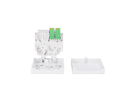 DIGITUS Boîtier FTTH, 2x LC/APC DX femelle avec obturateur