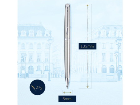 WATERMAN Stylo à bille Hémisphère, Acier C.T.