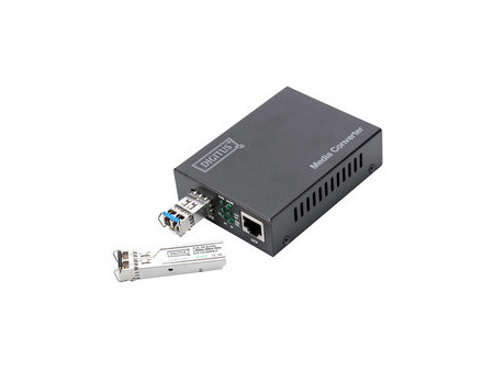 DIGITUS Convertiseur média, 10 Gigabit, 1x RJ45 / 1x SFP
