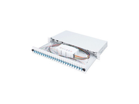 DIGITUS Boîte d'épissure à fibre optique 19', 24x LC, OS2