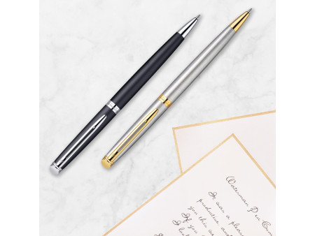 WATERMAN Stylo à bille Hémisphère, Acier C.T.
