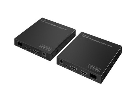 DIGITUS Kit d'extension IP HDMI 4K, 4K/60Hz, 300 m / 40 km