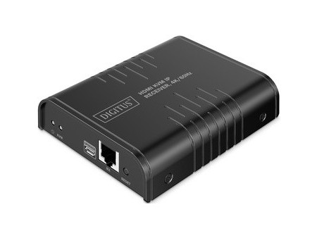 DIGITUS Récepteur IP HDMI 4K, 4K/60Hz, 120/200 m
