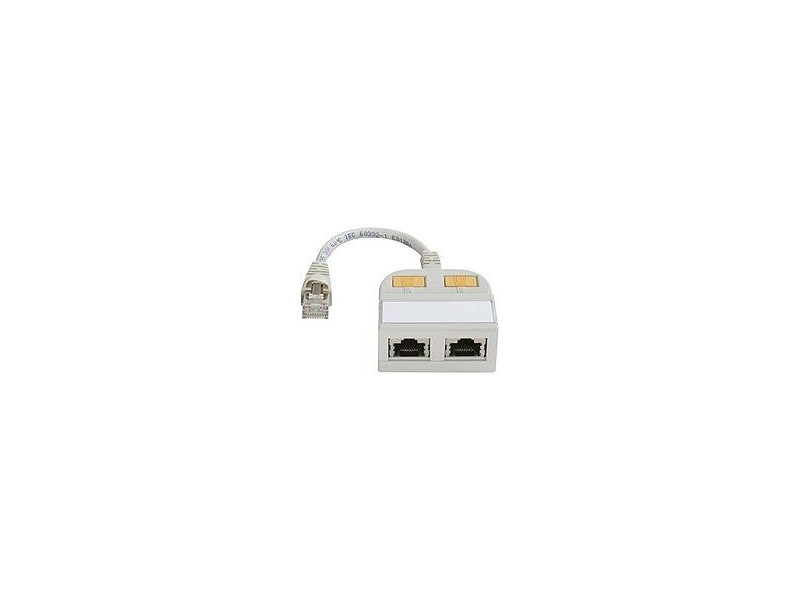 Telegärtner adaptateur T avec câble de raccordement cat.5e,