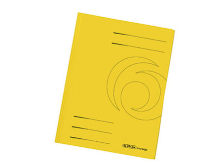herlitz Chemise à rabats easyorga, A4, carte lustrée, jaune