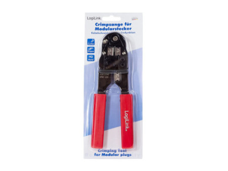LogiLink Pince à sertir RJ45 avec découpeur et dénudeur de