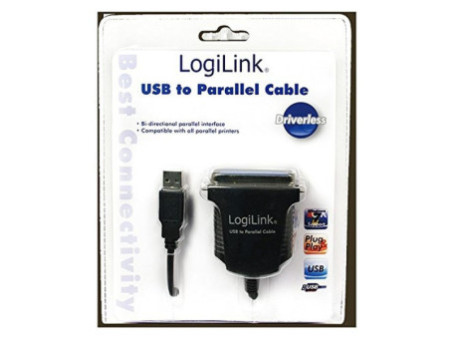 LogiLink Câble d'imprimante USB 1.1, centronics, longueur