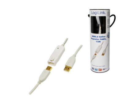 LogiLink Rallonge USB 2.0, 12,0 m