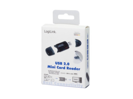 LogiLink Mini lecteur de cartes USB 2.0 pour SD/MMC,