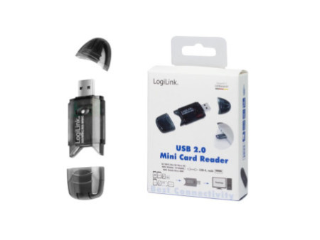 LogiLink Mini lecteur de cartes USB 2.0 pour SD/MMC,