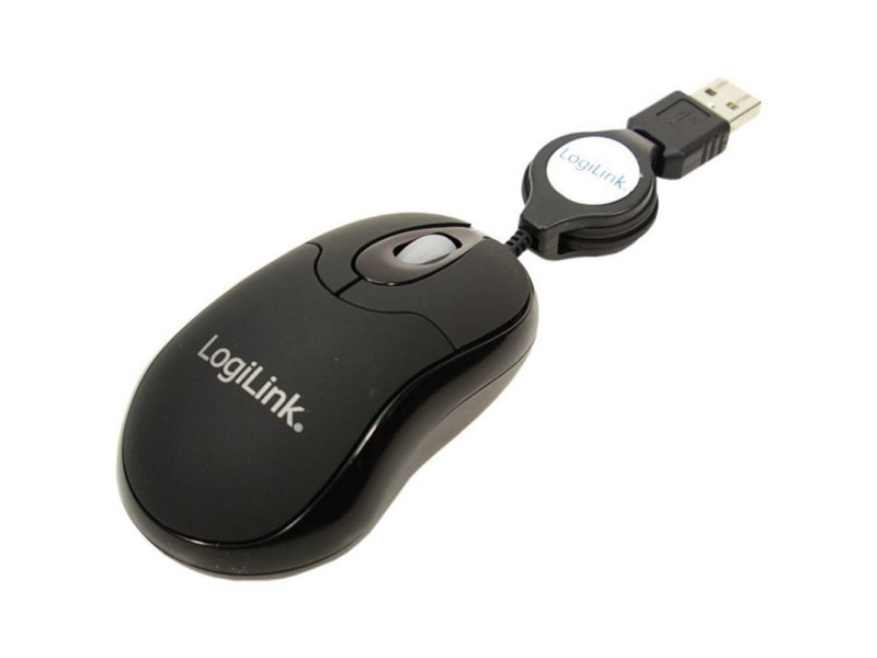 LogiLink Mini souris optique pour notebook avec un câble