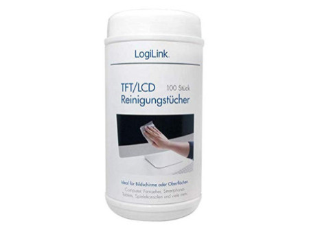 LogiLink Lingettes de nettoyage pour écrans TFT/LCD/Plasma