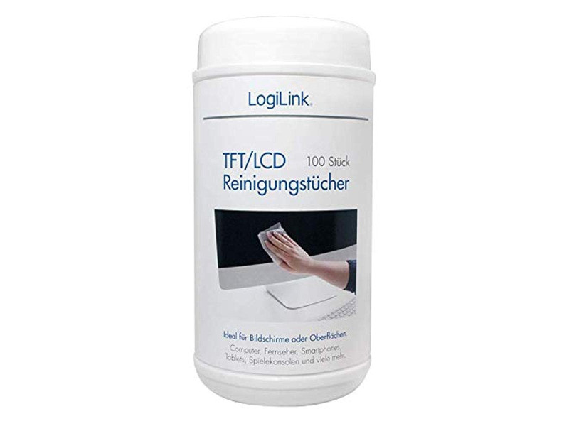 LogiLink Lingettes de nettoyage pour écrans TFT/LCD/Plasma