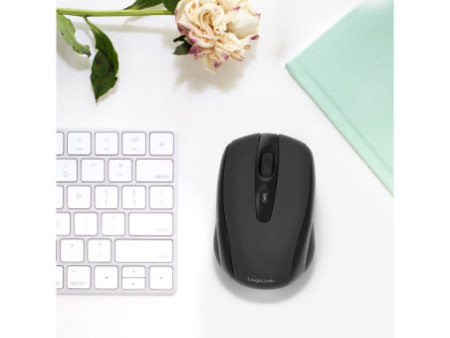 LogiLink Mini souris optique pour notebook, sans fil, noir
