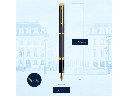 WATERMAN Stylo roller Hémisphère, Mat Noir G.T.