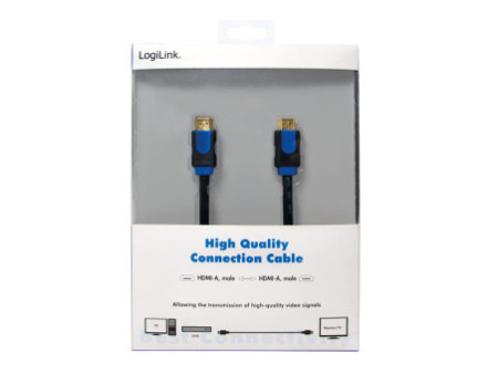 LogiLink Câble HDMI High Speed, mâle - mâle, 2 m