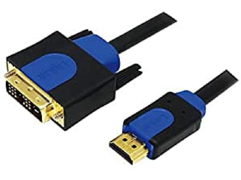 LogiLink Câble HDMI High Speed, HDMI - DVI-D, 2 m