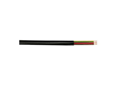 LogiLink Câble téléphonique, 100 m, 4 fils, plat, noir