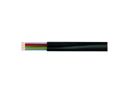 LogiLink Câble téléphonique, 100 m, 6 fils, plat, noir