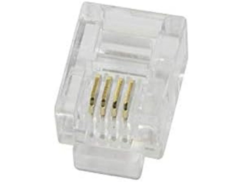LogiLink Connecteur mâle RJ11 pour câble plat, non blindé