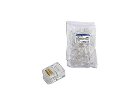 LogiLink Connecteur mâle RJ12 pour câble plat, non blindé
