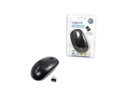 LogiLink Mini souris optique sans fil, dongle USB, noir