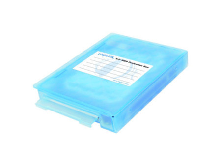 LogiLink Boîtier de protection pour disques durs 2,5', bleu