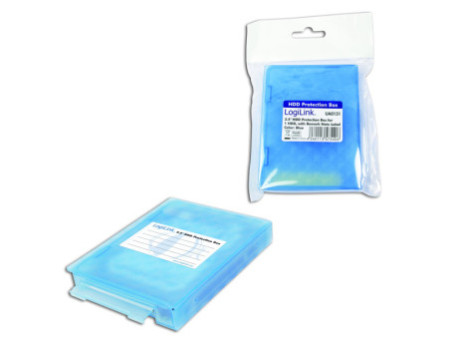 LogiLink Boîtier de protection pour disques durs 2,5', bleu