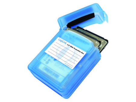LogiLink Boîtier de protection pour disques durs 2,5', bleu