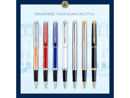 WATERMAN Stylo roller Hémisphère, Mat Noir C.T.