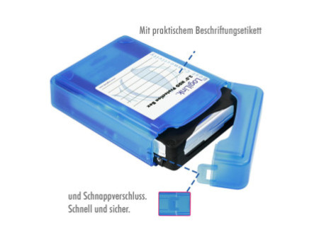 LogiLink Boîtier de protection pour disques durs 3,5', bleu